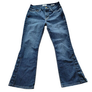 FRAME Le Crop Mini Boot Jeans Meribel size 27 Ankle Snap Mid-Rise‎ Structured